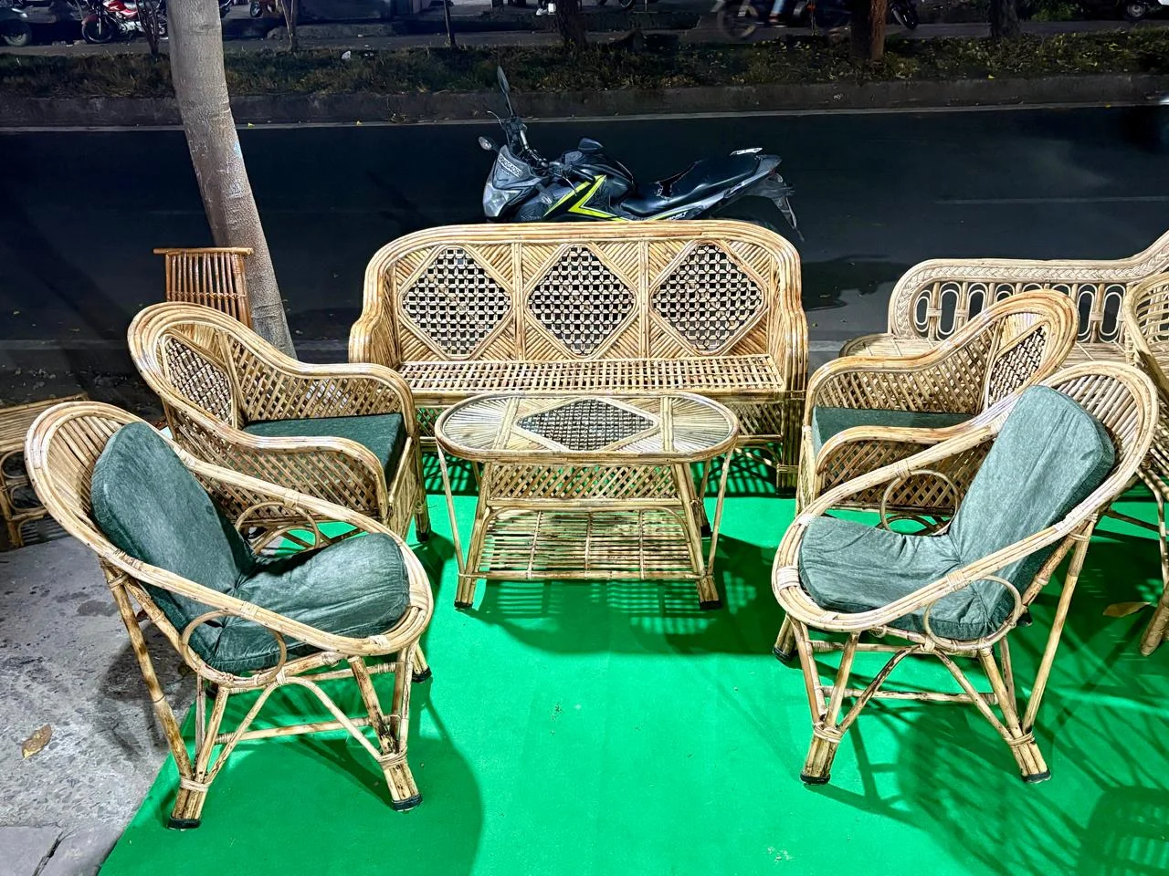 Traditional Cane Sitting Chair image Traditional Cane Sitting Chair image